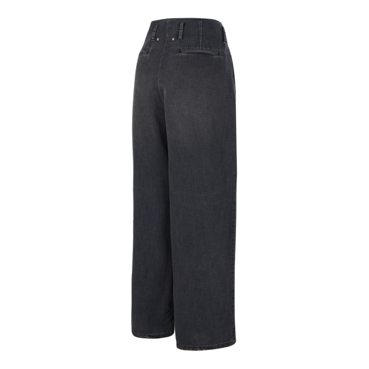 Black Wide-Leg Trousers.