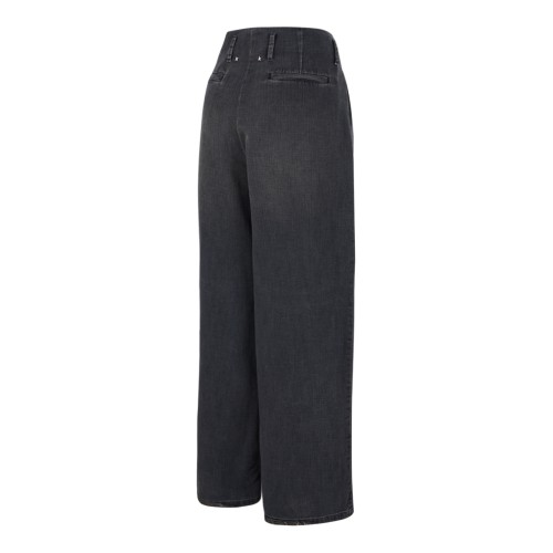 Black Wide-Leg Trousers.