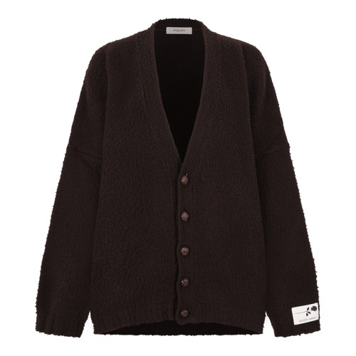 Brown Wool Cardigan.
