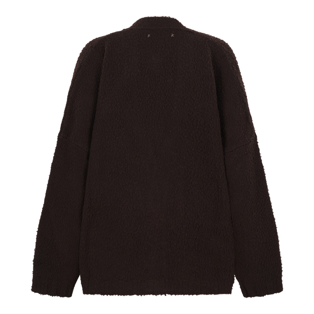 Brown Wool Cardigan.