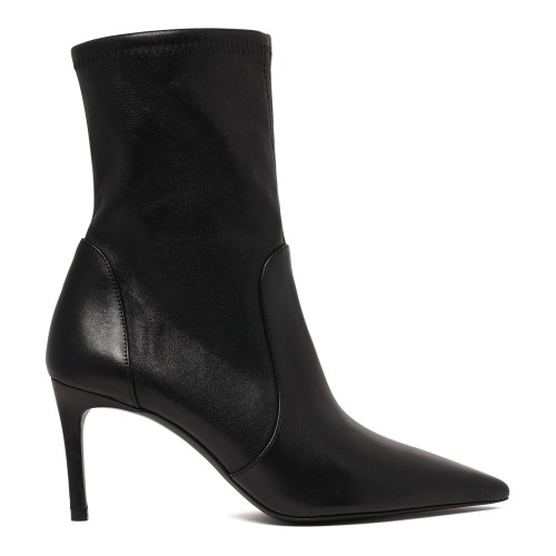 Black Leather Ankle Boots.