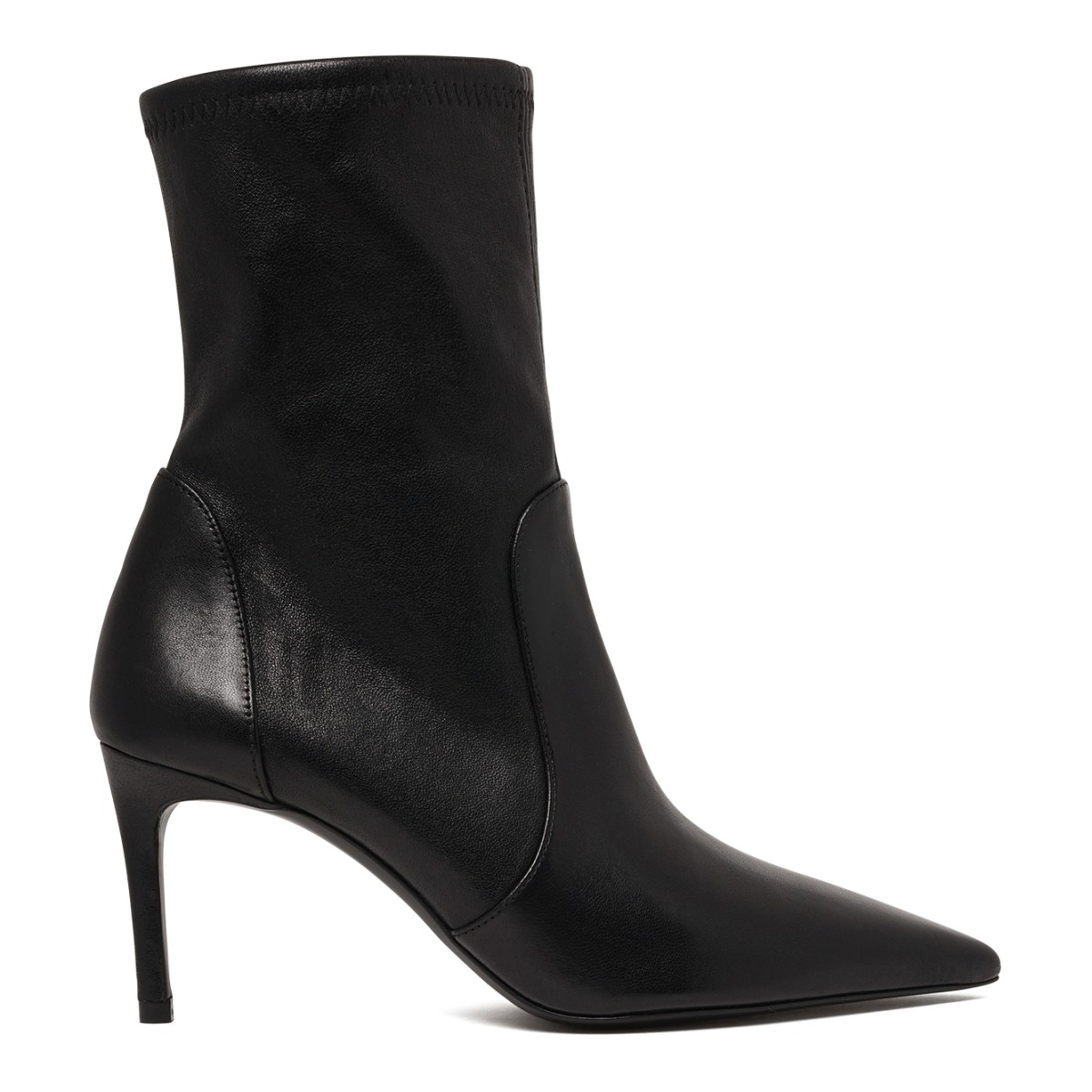 Black Leather Ankle Boots.