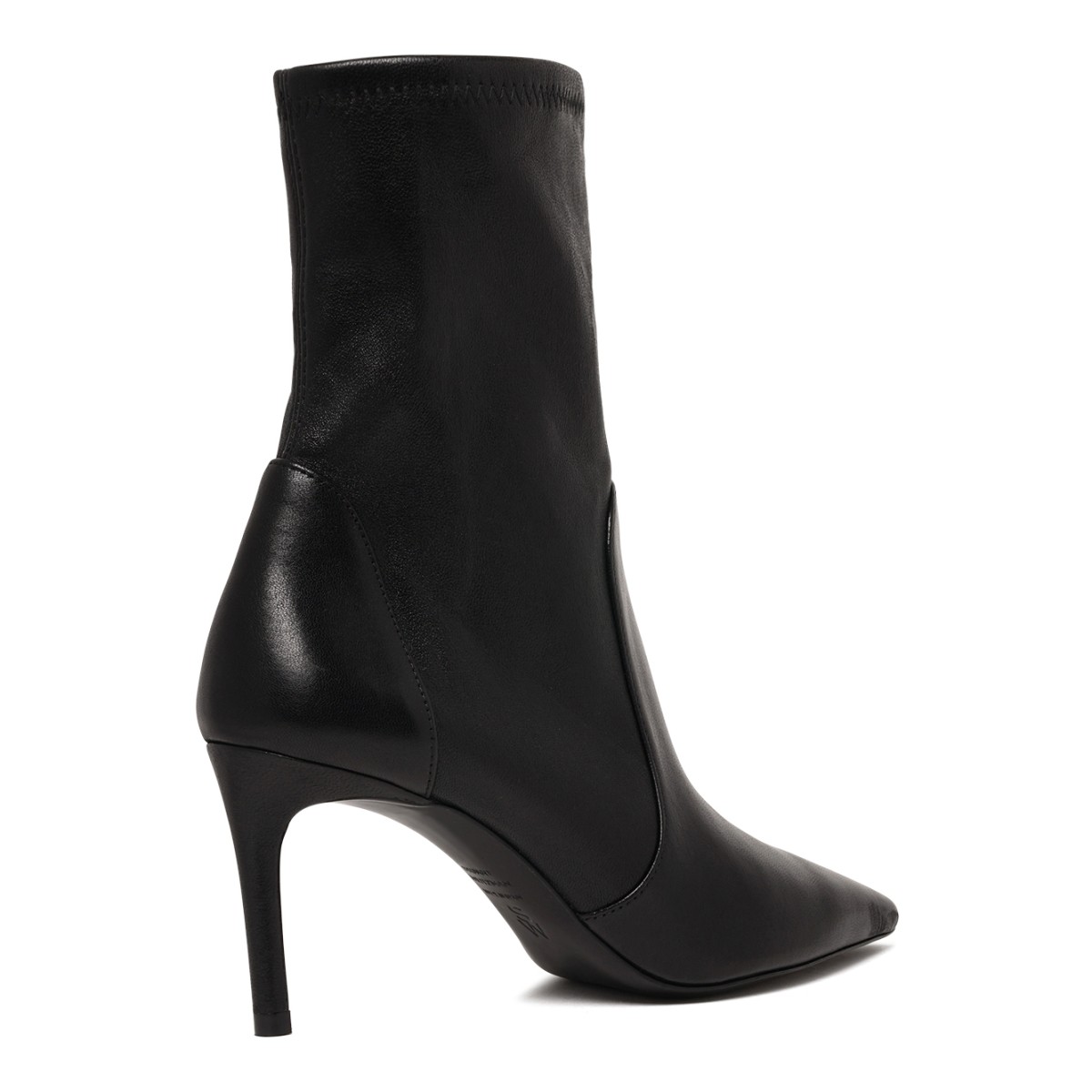 Black Leather Ankle Boots.
