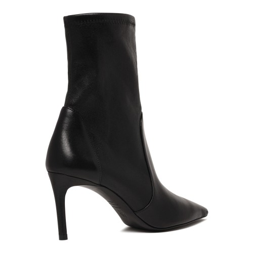 Black Leather Ankle Boots.