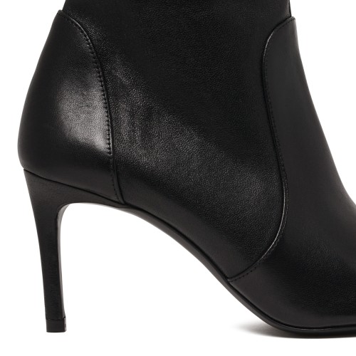 Black Leather Ankle Boots.