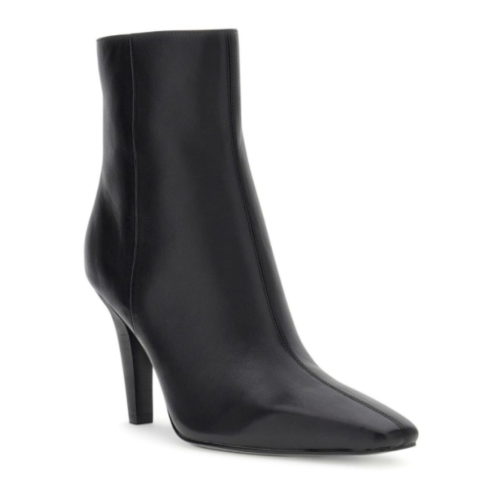 Guess Black Leather Heeled Ankle Boots. 2