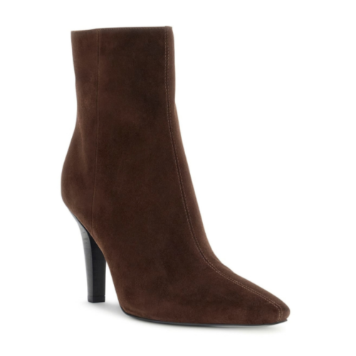 Guess Brown Suede Pointed-Toe Ankle Boots. 2