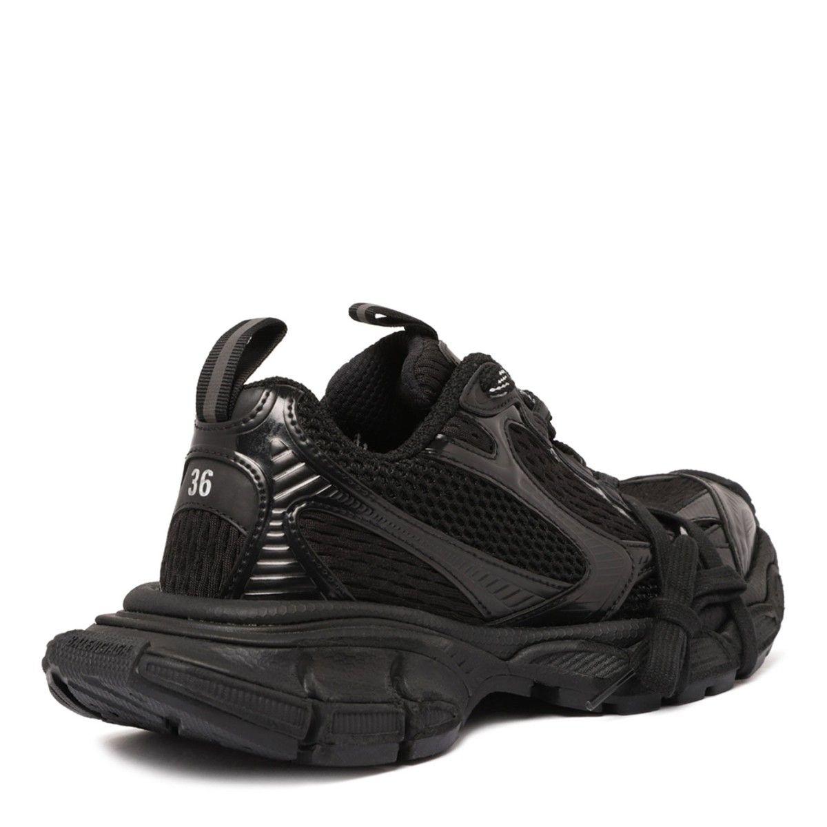 Black 3XL Sneakers With Inserts