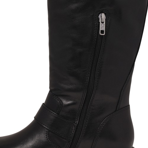 Black Leather Tall Boots.