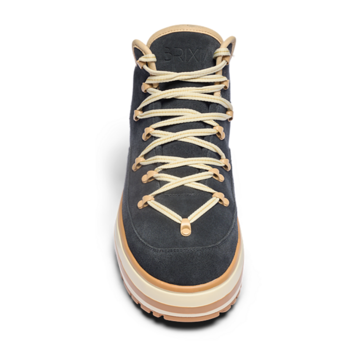 Black Suede Platform Sneakers.