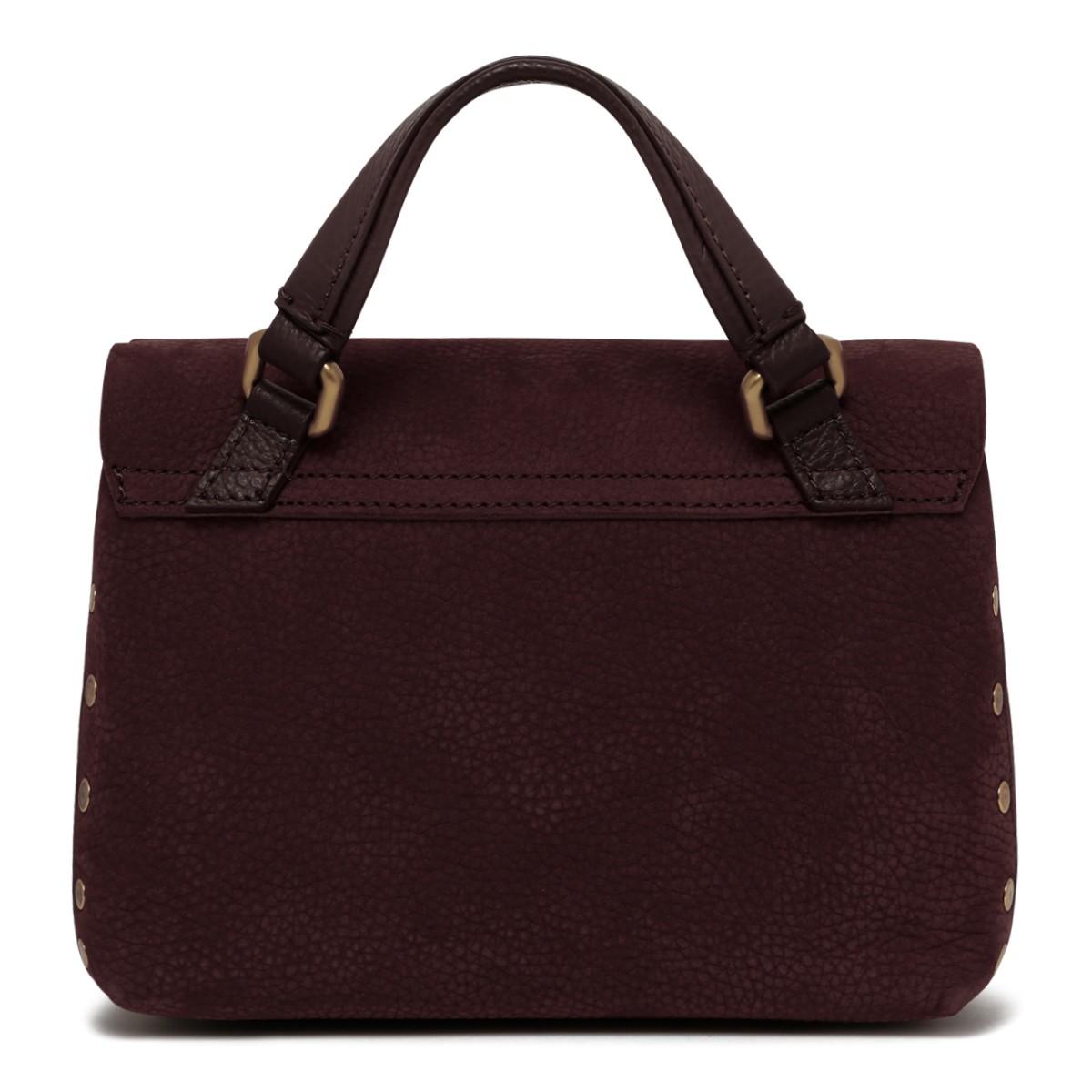 Burgundy Postina Leather Bag.