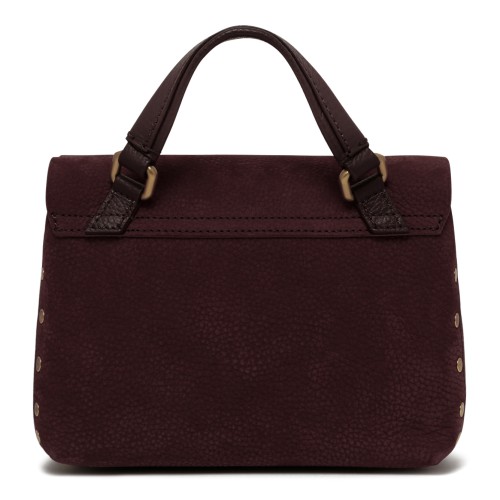 Burgundy Postina Leather Bag.