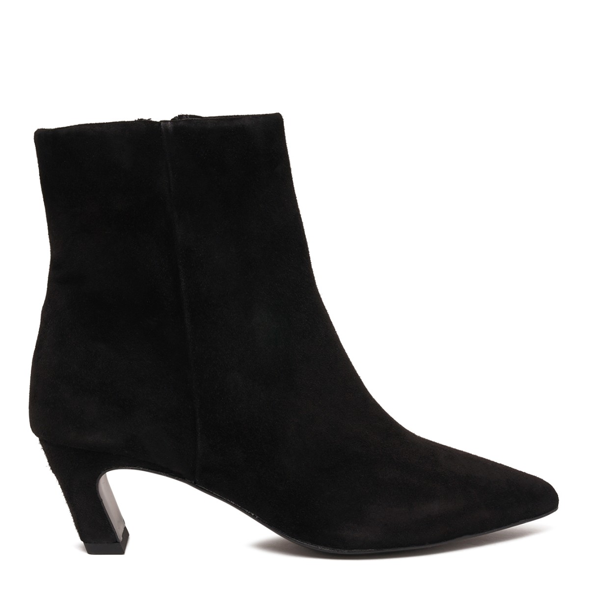 Black Suede Ankle Boots.