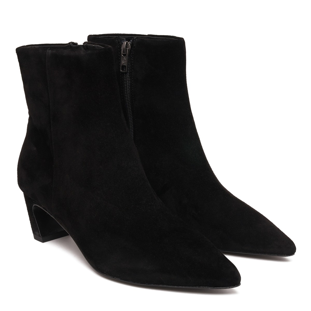 Black Suede Ankle Boots.