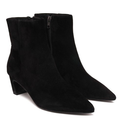 Black Suede Ankle Boots.