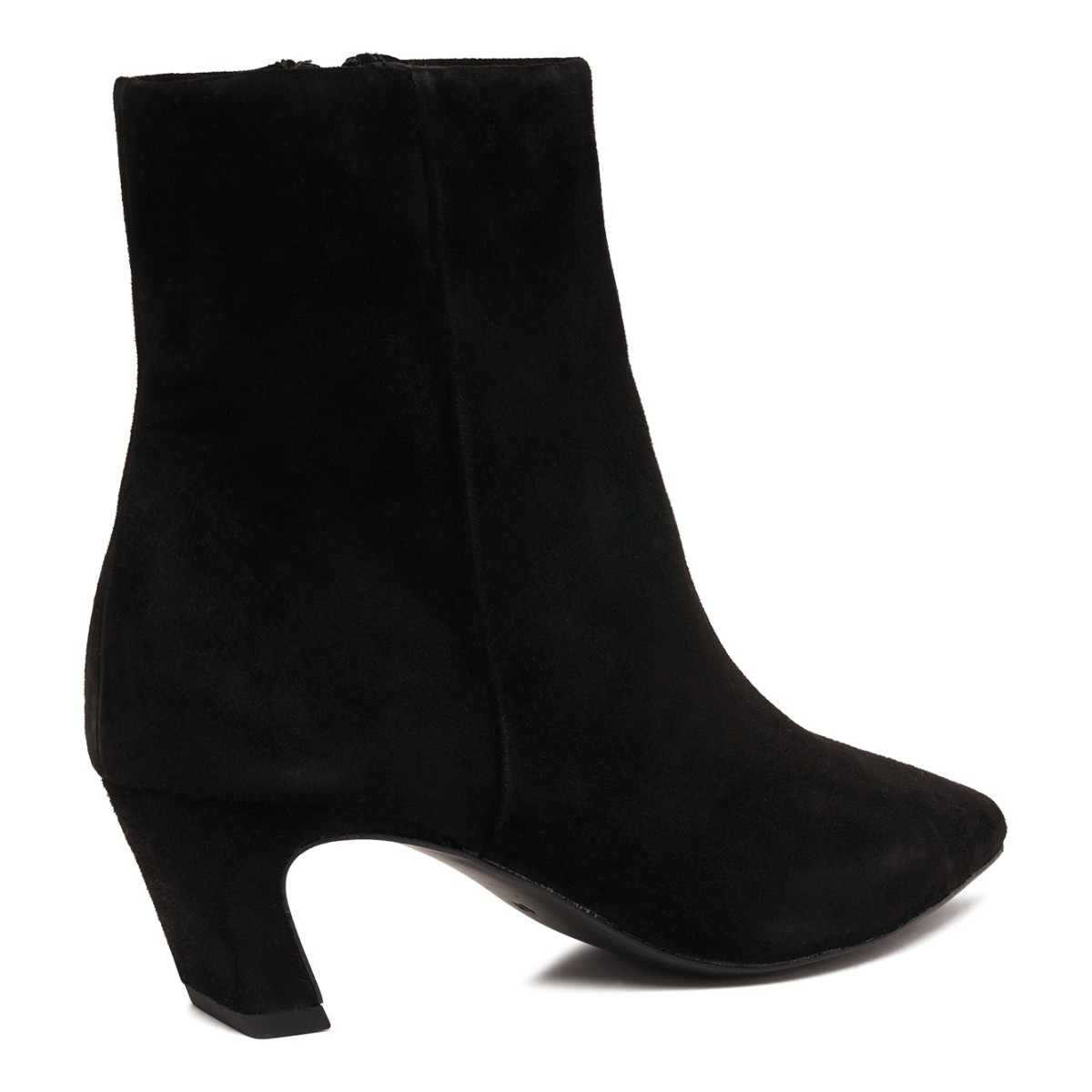 Black Suede Ankle Boots.