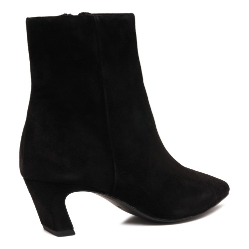 Black Suede Ankle Boots.