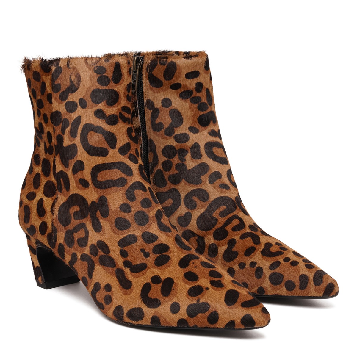 Leopard Print Ankle Boots.