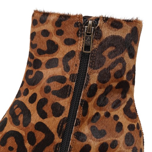 Leopard Print Ankle Boots.