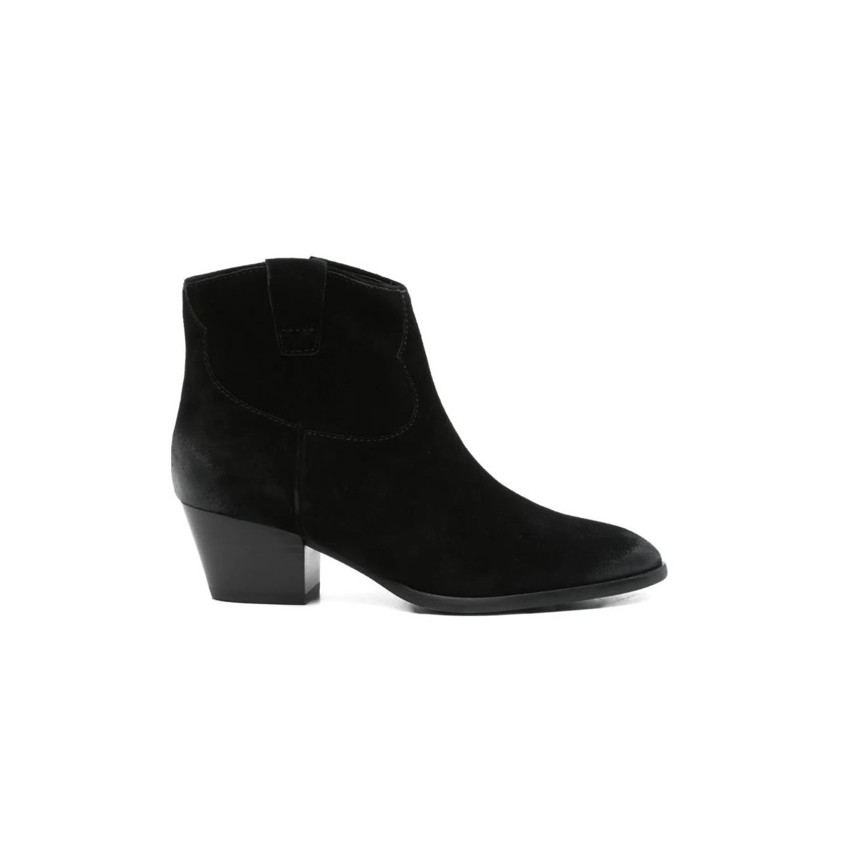 Black Suede Ankle Boots.