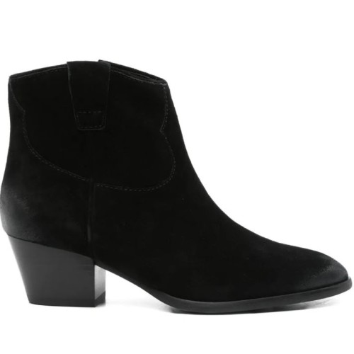 Black Suede Ankle Boots.