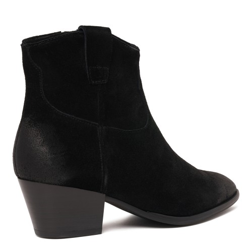 Black Suede Ankle Boots.