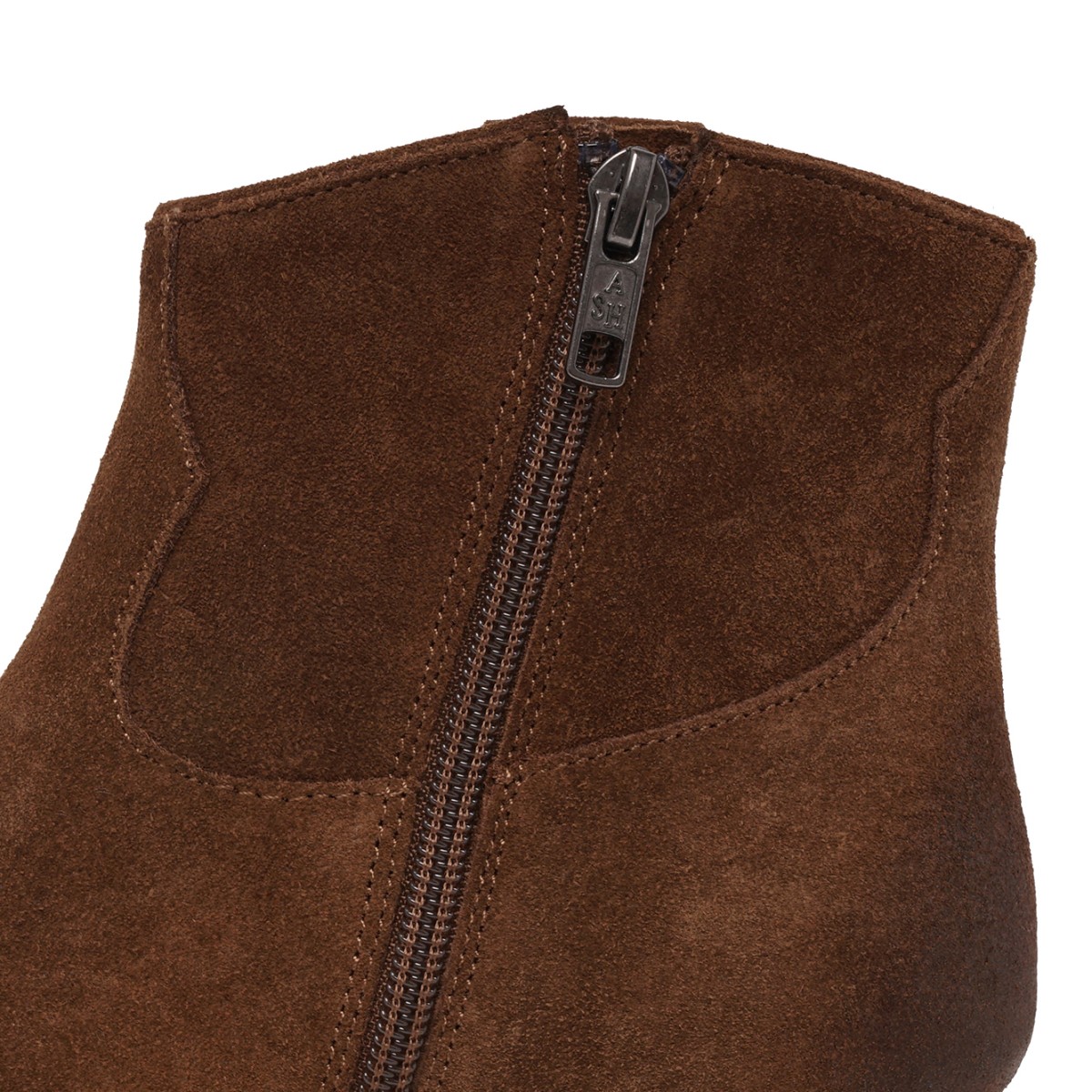 Brown Suede Ankle Boots.