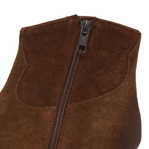 Brown Suede Ankle Boots.