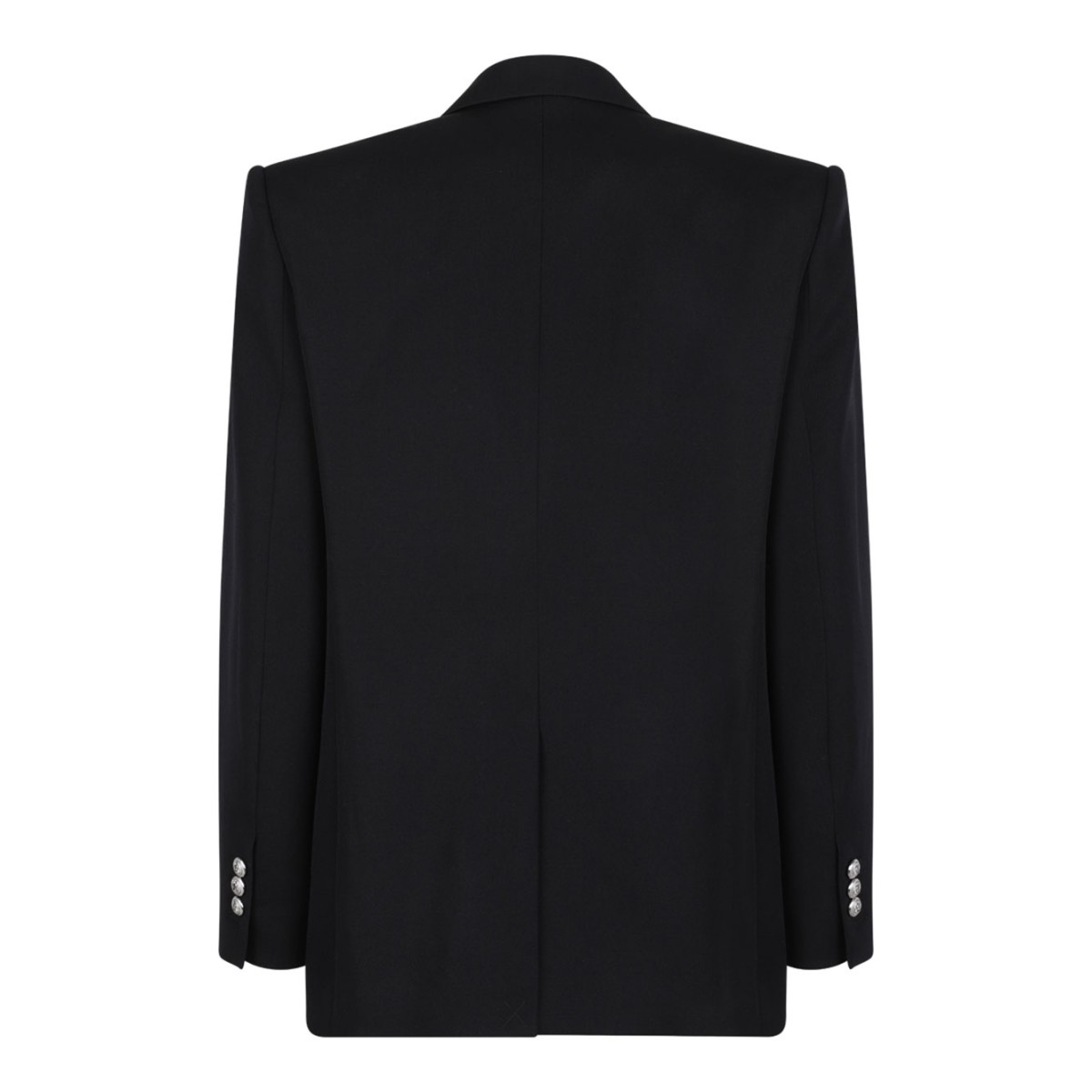 Black Grain De Poudre Blazer