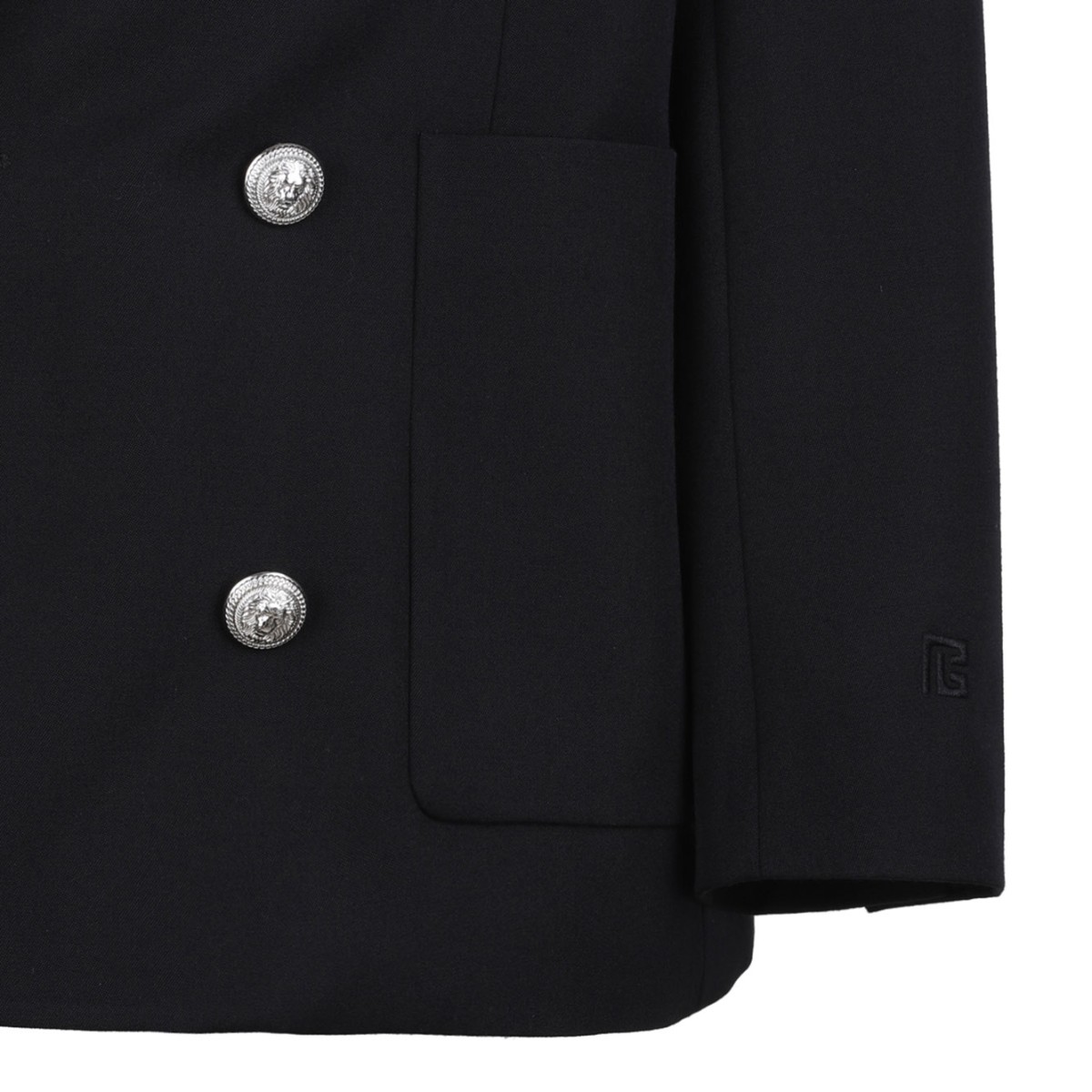 Black Grain De Poudre Blazer