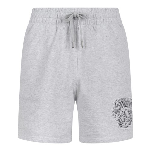 Grey Logo Sweat Shorts.