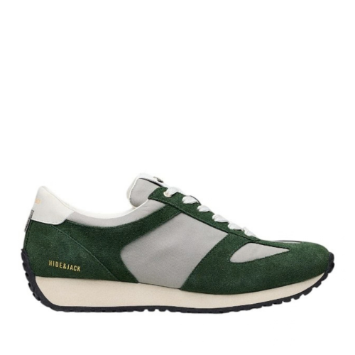 Green and White Running Sneakers.