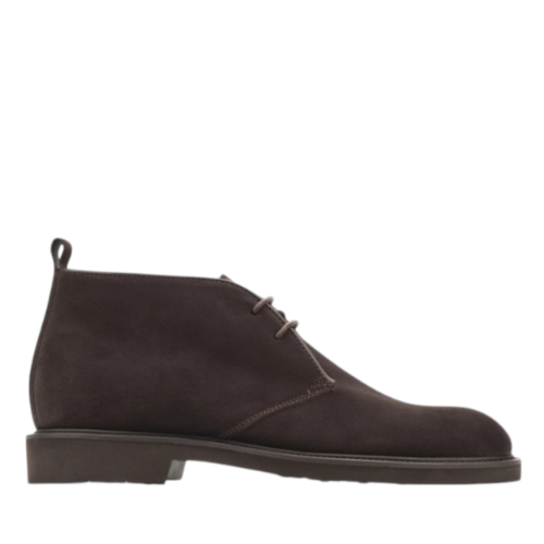 Brown Suede Ankle Boots.