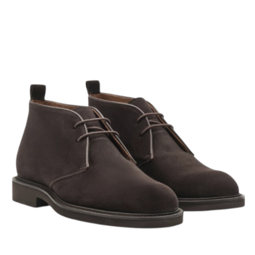 Brown Suede Ankle Boots. 2