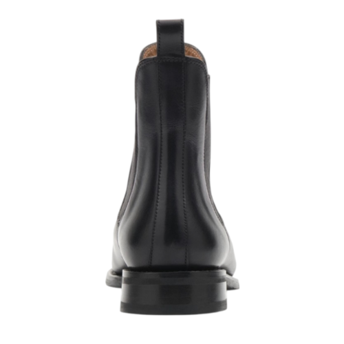Black Leather Chelsea Boots.