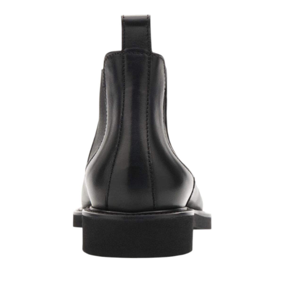 Black Leather Chelsea Boots.