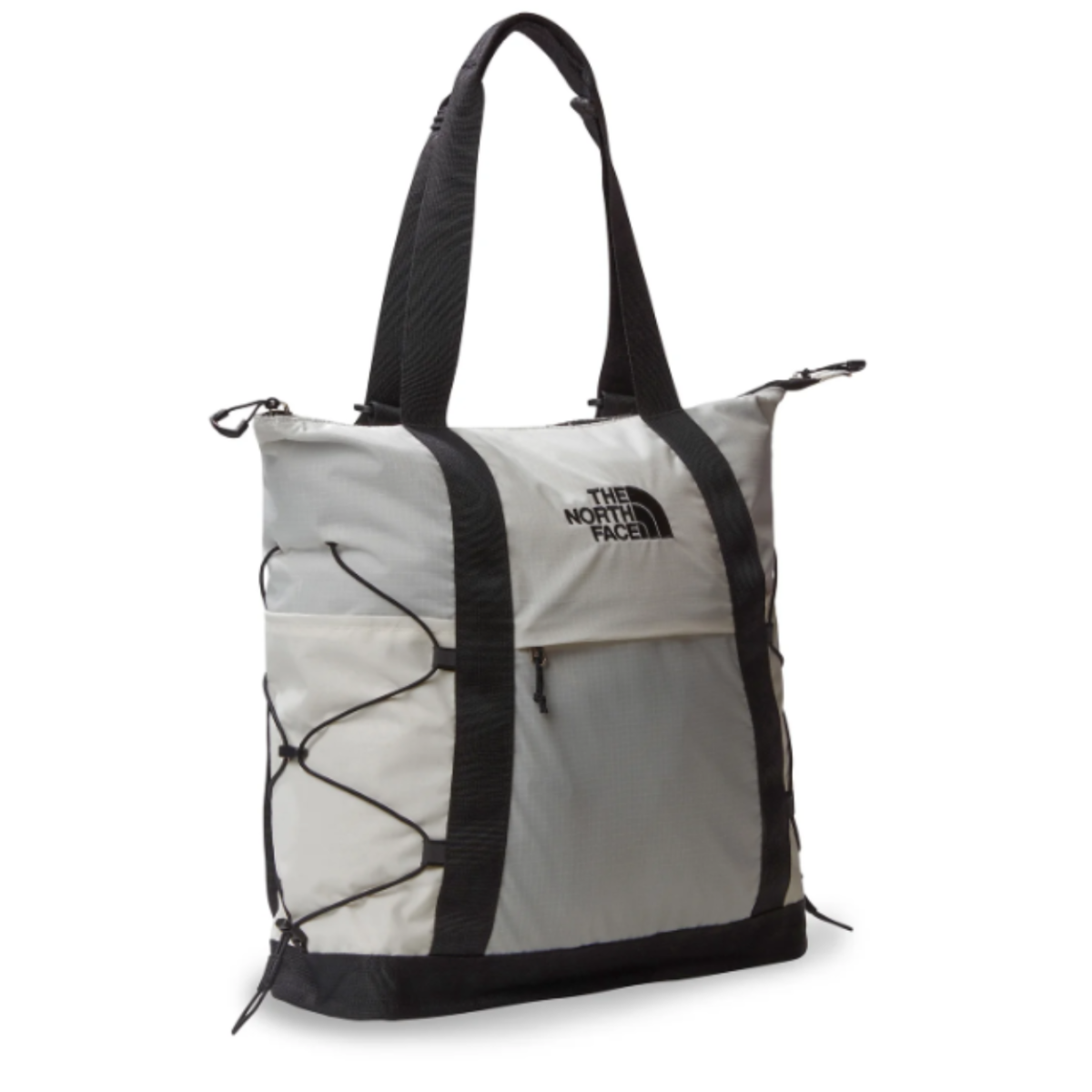 Grey and Black Tote Bag. 
