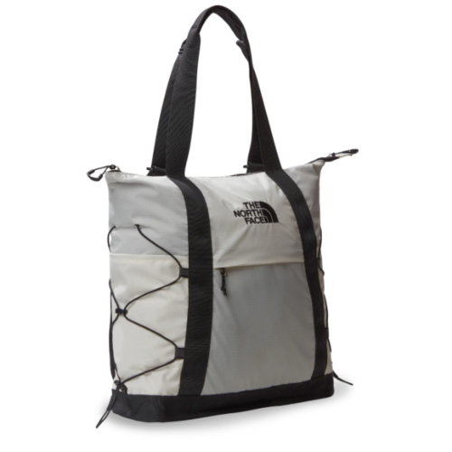 Grey and Black Tote Bag. 