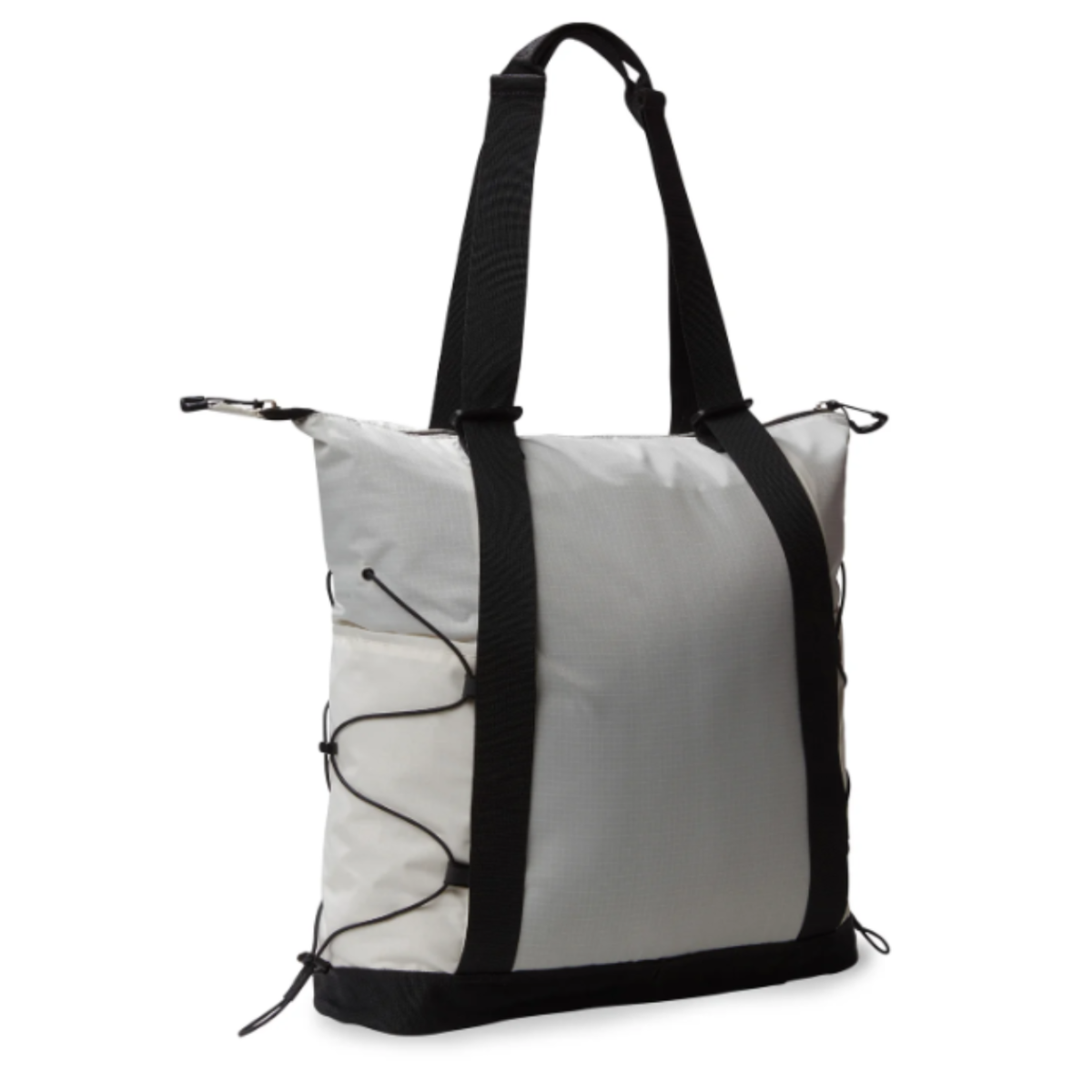 Grey and Black Tote Bag. 