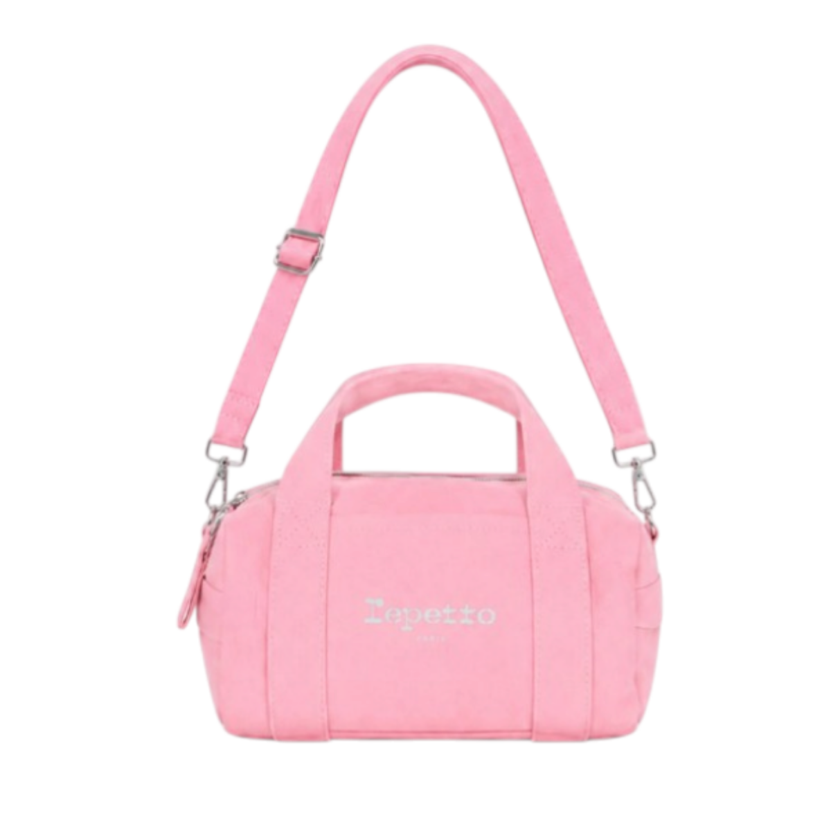 Mini duffle bag with shoulder strap