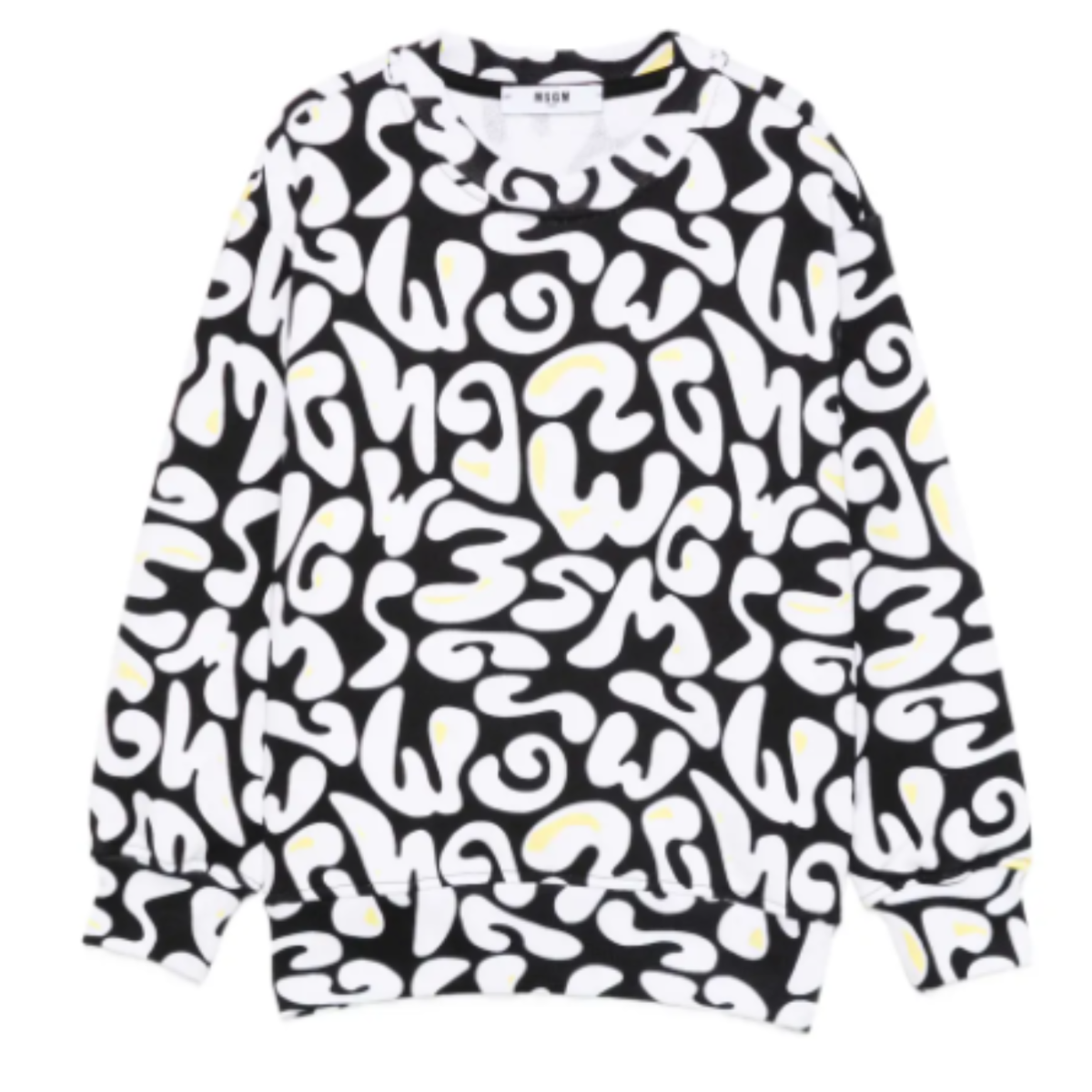 Black and White Graphic Sweatshirt.