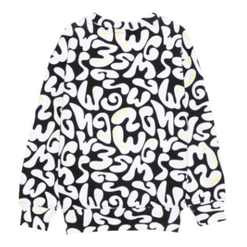 Black and White Graphic Sweatshirt. 2