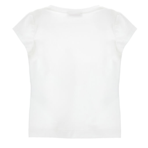 White Logo Print T-Shirt 2