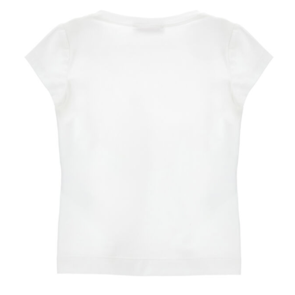 White Logo Print T-Shirt