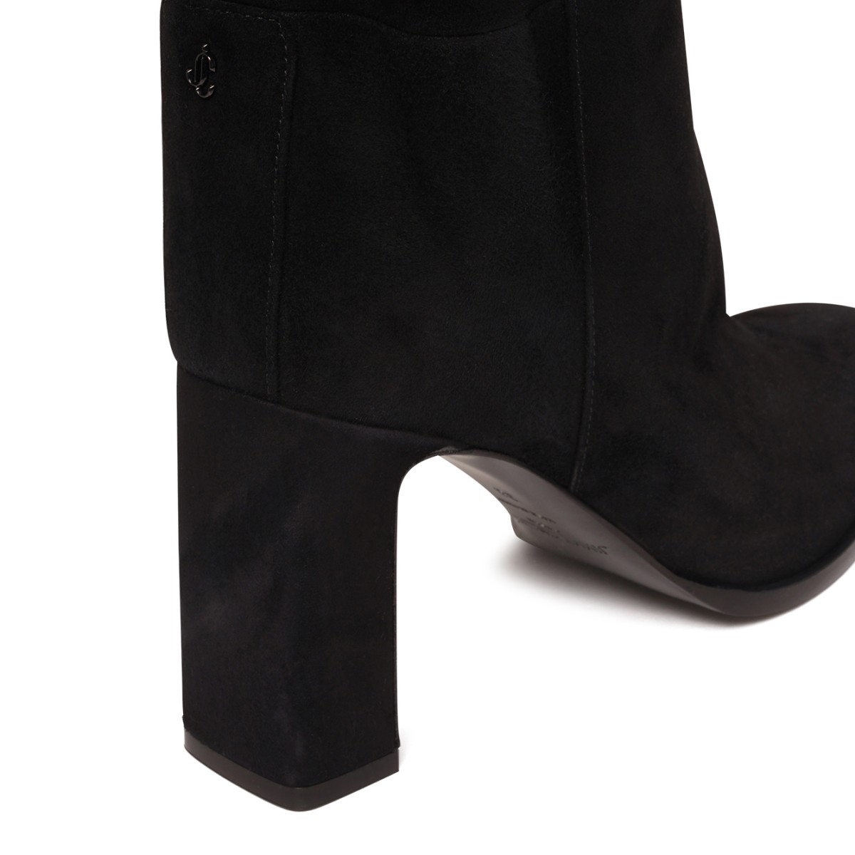 Black Suede Over-the-Knee Boots.