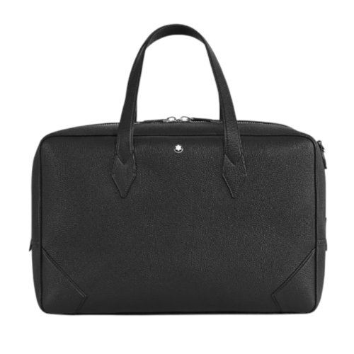 Black Leather Briefcase.
