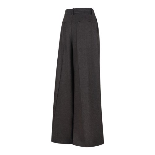 Dark Grey Wide-Leg Trousers.
