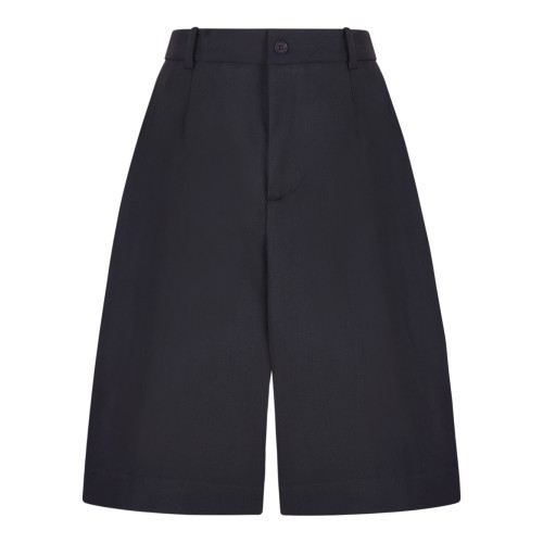 Black Tailored Bermuda Shorts.