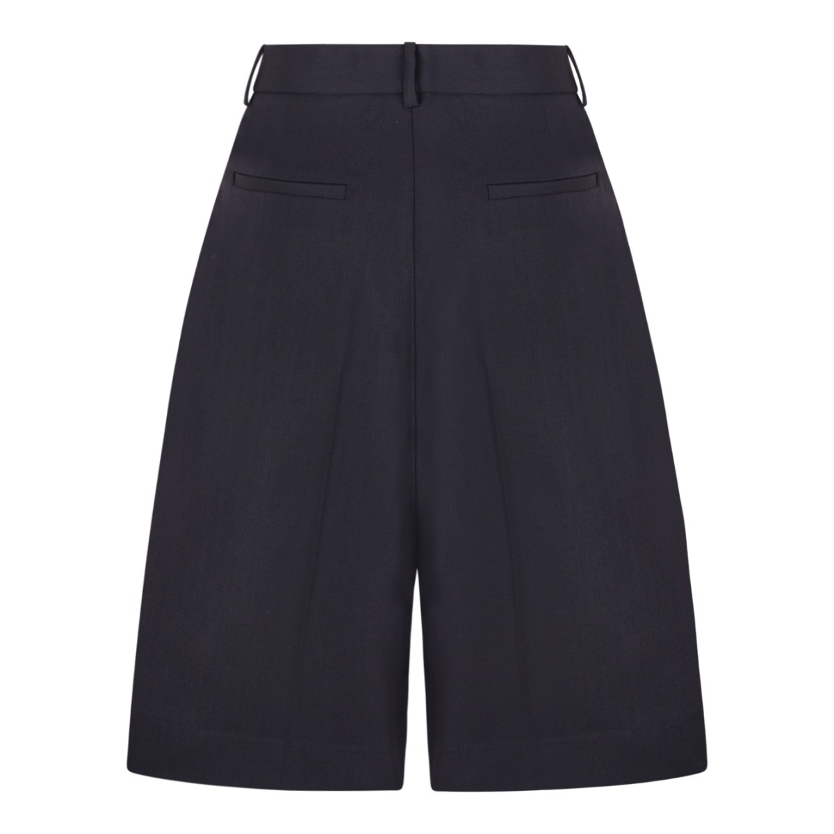 Black Tailored Bermuda Shorts.