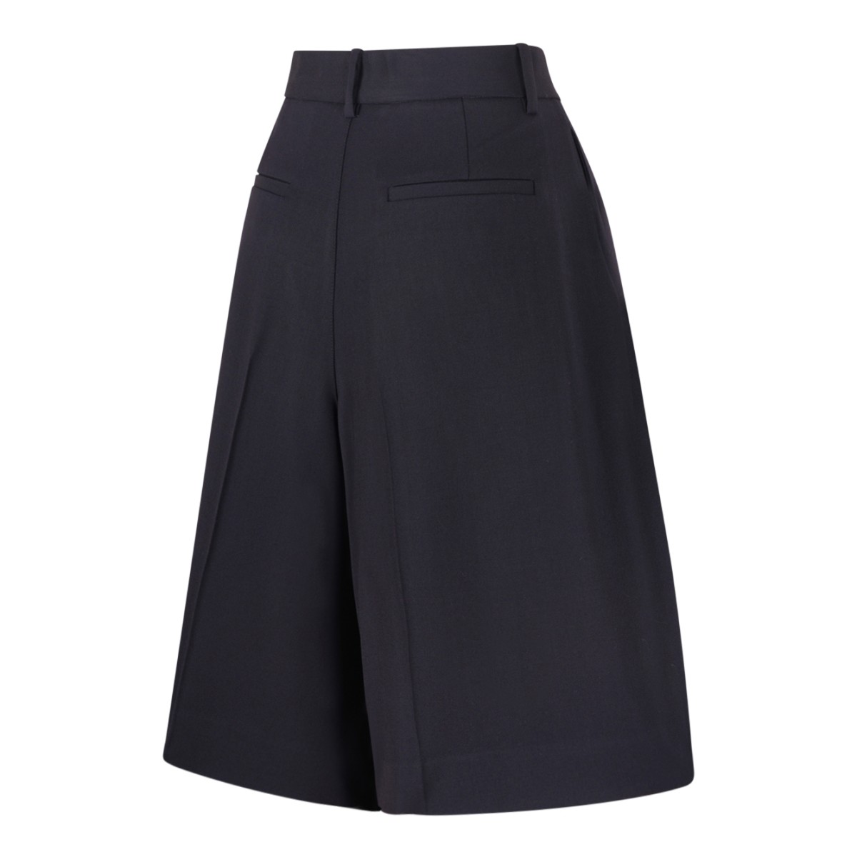 Black Tailored Bermuda Shorts.